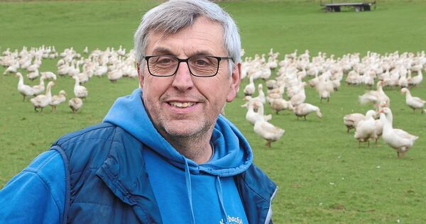 Landwirt Erich Weiberle: „Gänse brauchen die Freilufthaltung, damit sie sich wohlfühlen.“ Landwirt Erich Weiberle: „Gänse brauchen die Freilufthaltung, damit sie sich wohlfühlen.“