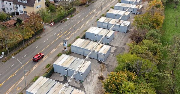 Die Wohncontainer in der Schlieffenstraße sollen mittelfristig abgebaut werden. Die Wohncontainer in der Schlieffenstraße sollen mittelfristig abgebaut werden.