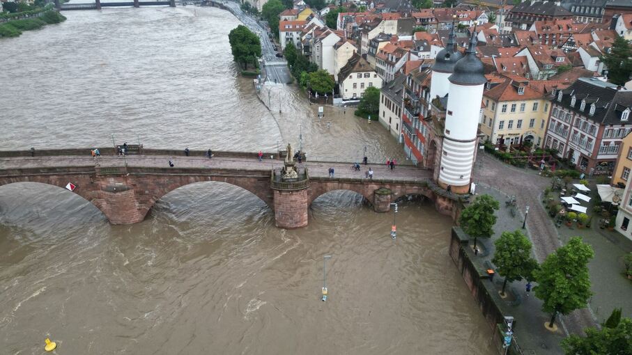 Hochwasser in Heidelberg