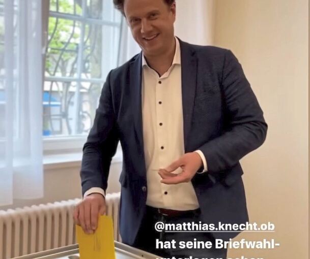 Matthias Knecht darf in Ludwigsburg wählen, obwohl er in Stuttgart wohnt.