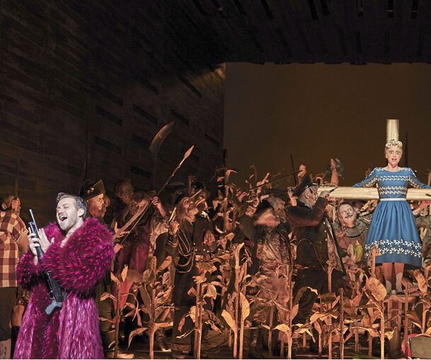 Applaus für die Musik, Buhs für die Bühne: Verdis „Troubadour“ an der Staatsoper Stuttgart – hier Ernesto Petti (Graf von Luna) und Kristina Stanek (Azucena).