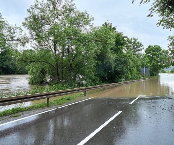 Das Hochwasser Anfang Juni in Benningen, von Marbach kommend. Wie fließen solche Szenarien in die Gartenschau-Pläne ein?