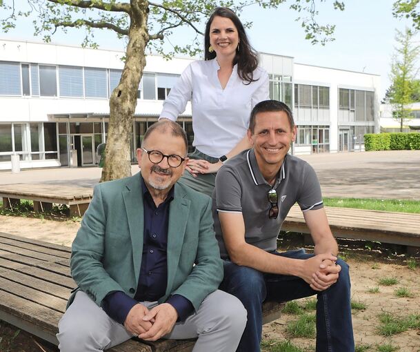Jürgen Stolle, Julia Keck und Martin Karl vom Leitbild-Team.