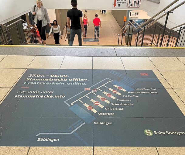 Auch in diesen Sommerferien fahren die S-Bahnen nur bis zum Hauptbahnhof oben – 2026 könnten die Sperrungen noch drastischer werden.