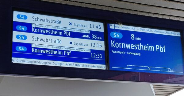 Nicht nur wegen Störungen so wie hier, sondern auch wegen Baustellen kommt es in den nächsten Wochen zu etlichen Ausfällen bei d Nicht nur wegen Störungen so wie hier, sondern auch wegen Baustellen kommt es in den nächsten Wochen zu etlichen Ausfällen bei der S-Bahn.