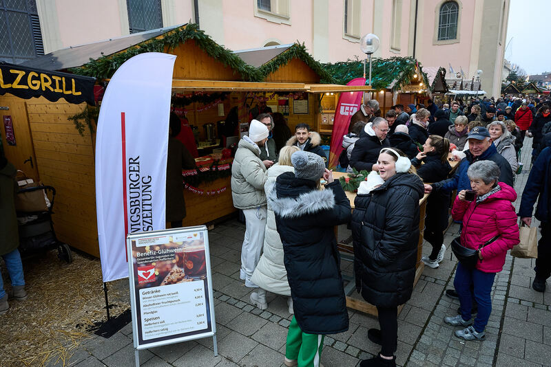 Der Stand der LKZ auf dem Barock-Weihnachtsmarkt Ludwigsburg.