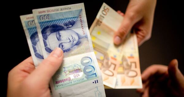 Umtausch D-Mark in Euro Umtausch D-Mark in Euro