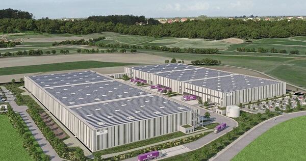 So soll es aussehen: Das Logistikzentrum in Dombühl. So soll es aussehen: Das Logistikzentrum in Dombühl.