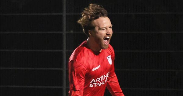 Doppeltorschütze Tim Schwara. Foto: Baumann Doppeltorschütze Tim Schwara.