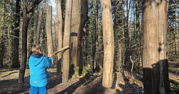 Raus an die frische Luft: Auf dem Hardy-Pfad entdecken Groß und Klein den Wald. Raus an die frische Luft: Auf dem Hardy-Pfad entdecken Groß und Klein den Wald.