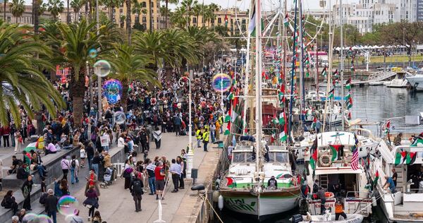 Nahostkonflikt - Gaza-Flotte in Barcelona Nahostkonflikt - Gaza-Flotte in Barcelona