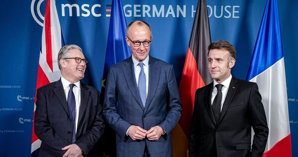Keir Starmer, Friedrich Merz, Emmanuel Macron (l-r.) Keir Starmer, Friedrich Merz, Emmanuel Macron (l-r.)