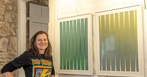 Mit voller Hingabe im Moment präsent: Die Künstlerin Michelin Kober in Ditzingen. Mit voller Hingabe im Moment präsent: Die Künstlerin Michelin Kober in Ditzingen.