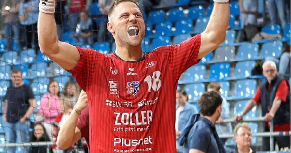 Ein Vorbild an Einsatz, Teamgeist und Wille: SG-Kapitän Fabian Wiederstein. Screenreader