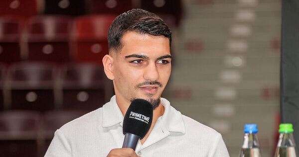 Als Lokalmatador in der MHP-Arena: Koray Öcal. Foto: Baumann Als Lokalmatador in der MHP-Arena: Koray Öcal.