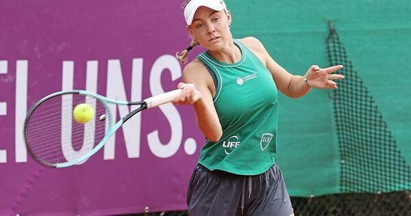 Holt einen wichtigen Punkt im Einzel: Alisa Baranovska. Holt einen wichtigen Punkt im Einzel: Alisa Baranovska.