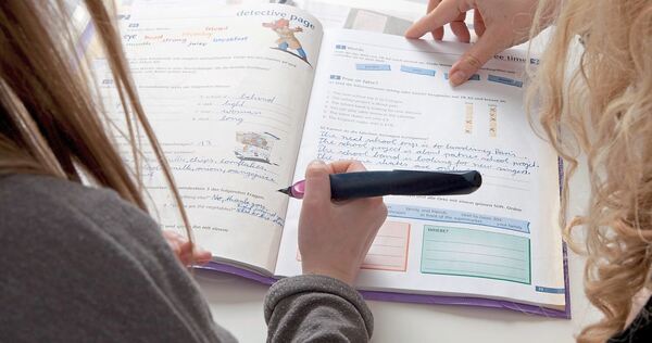 Die ehrenamtlichen Lernbegleiter helfen zum Beispiel bei den Hausaufgaben. Die ehrenamtlichen Lernbegleiter helfen zum Beispiel bei den Hausaufgaben.