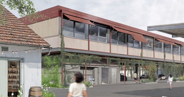 Der Mobility-Hub gegenüber der Markthalle soll einen Aufbau mit einem Ärztehaus erhalten. Der Mobility-Hub gegenüber der Markthalle soll einen Aufbau mit einem Ärztehaus erhalten.