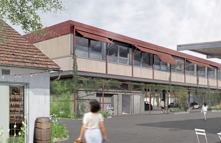 Der Mobility-Hub gegenüber der Markthalle soll einen Aufbau mit einem Ärztehaus erhalten. Der Mobility-Hub gegenüber der Markthalle soll einen Aufbau mit einem Ärztehaus erhalten.