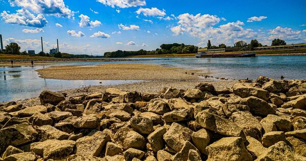 Niedrigwasser am Rhein Niedrigwasser am Rhein