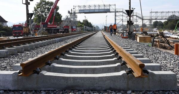 Baustelle Rheintalbahn bei Rastatt Baustelle Rheintalbahn bei Rastatt