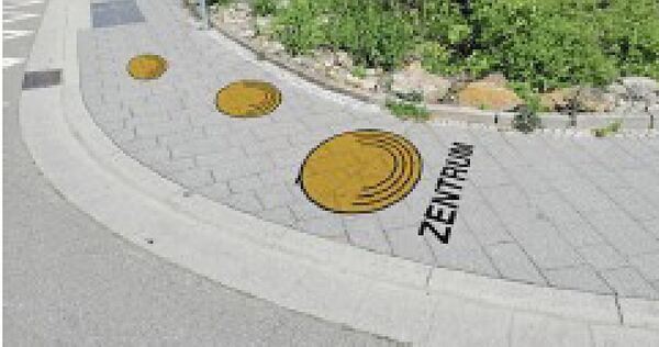 So stellt sich die Freiberger Stadtverwaltung das Leitsystem vor, das Besucher der Stadt vom Bahnhof ins Zentrum führen soll. So stellt sich die Freiberger Stadtverwaltung das Leitsystem vor, das Besucher der Stadt vom Bahnhof ins Zentrum führen soll.