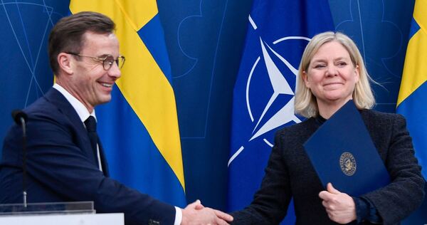 Pressekonferenz zur Aufnahme Schwedens in die Nato Pressekonferenz zur Aufnahme Schwedens in die Nato