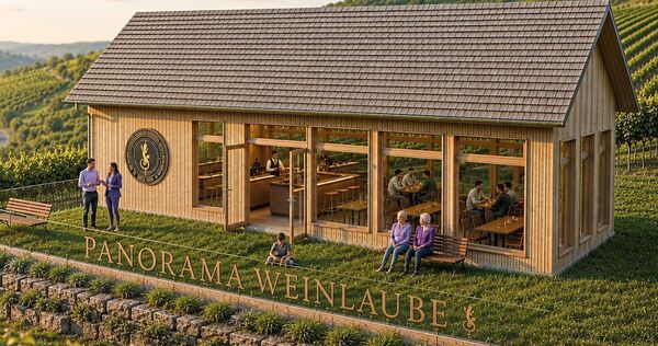 600.000 Euro teuer, viel Holz und Glas, ein spektakulärer Blick: So stellt sich der Bauherr und Sponsor Stefan Layher die Aussch 600.000 Euro teuer, viel Holz und Glas, ein spektakulärer Blick: So stellt sich der Bauherr und Sponsor Stefan Layher die Ausschankhütte vor.