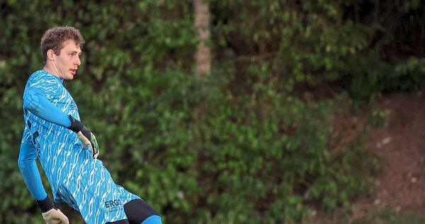 Seit vier Spielen im Tor des FV Löchgau: Jan Göbel. Seit vier Spielen im Tor des FV Löchgau: Jan Göbel.
