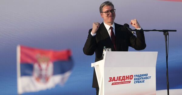 Serbiens Präsident Vucic Serbiens Präsident Vucic