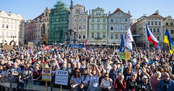 Proteste in Prag Proteste in Prag