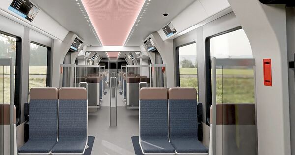 Die neuen S-Bahnen sollen weniger feste Sitze zugunsten von mehr Platz für stehende Fahrgäste aufweisen, vor allem an den Türen. Die neuen S-Bahnen sollen weniger feste Sitze zugunsten von mehr Platz für stehende Fahrgäste aufweisen, vor allem an den Türen.