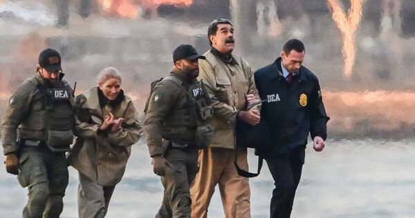 Nicolás Maduro und seine Frau wurden gefangen genommen Nicolás Maduro und seine Frau wurden gefangen genommen