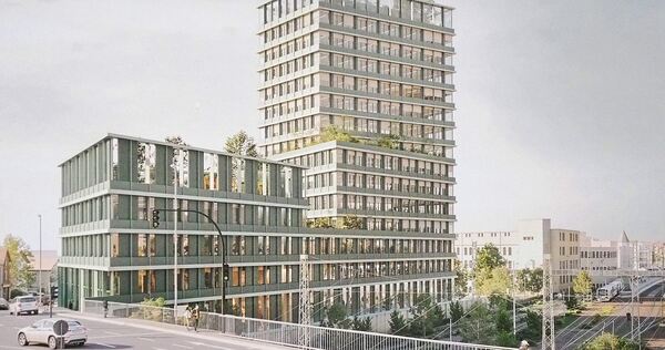 Bei einem Architektenwettbewerb mit 20 teilnehmenden Büros hatte sich der Entwurf von KSP Engel aus Frankfurt und Kübert-Landsch Bei einem Architektenwettbewerb mit 20 teilnehmenden Büros hatte sich der Entwurf von KSP Engel aus Frankfurt und Kübert-Landschaftsarchitektur aus München durchgesetzt.