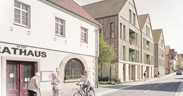 Direkt neben dem Alten Rathaus im Murrer Ortskern sollen die Gebäude für das neue Quartier entstehen. Direkt neben dem Alten Rathaus im Murrer Ortskern sollen die Gebäude für das neue Quartier entstehen.