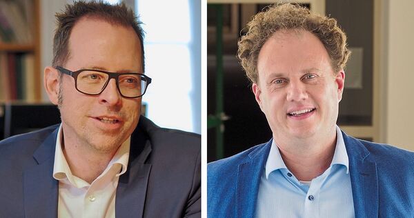 Der Marbacher Rathauschef Jan Trost (links) und der Ludwigsburger Oberbürgermeister Matthias Knecht lehnen eine Deponie kategori Der Marbacher Rathauschef Jan Trost (links) und der Ludwigsburger Oberbürgermeister Matthias Knecht lehnen eine Deponie kategorisch ab.